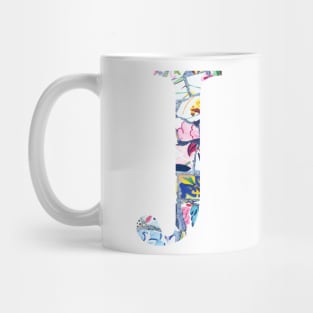 Gaudi Barcelona Initial J Mug